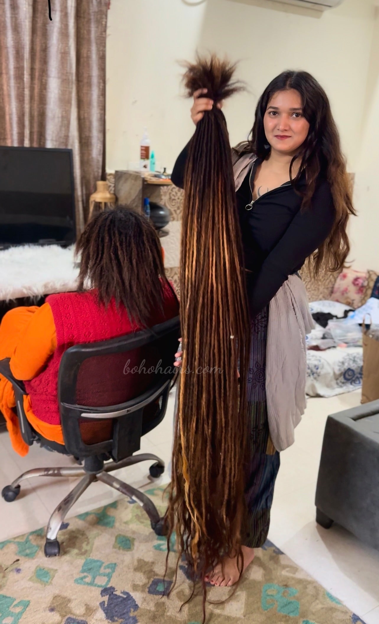 Earth Touch Long Dreadlock Extensions, Open Hair Tail