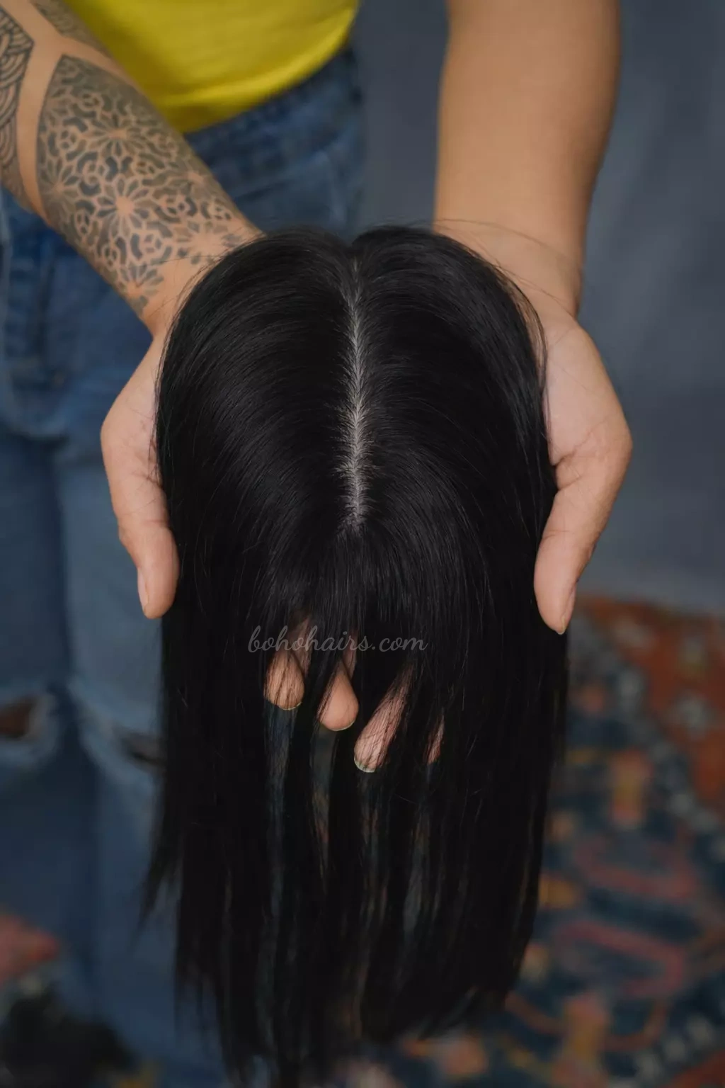 Scalp Line Topper Silk Base-1.5*5