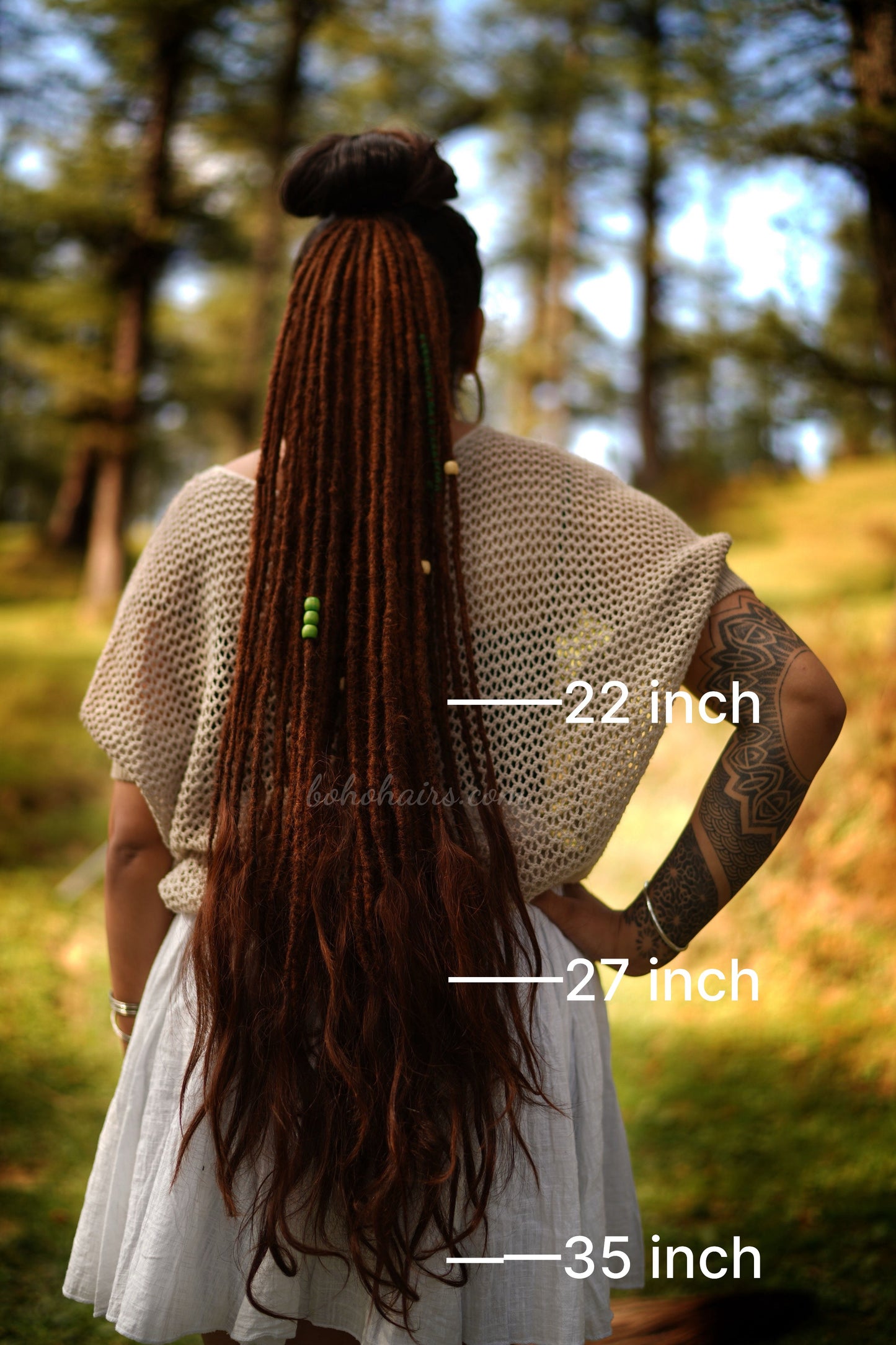 46 Medium Thickness Luxury Tail Dreadlocks