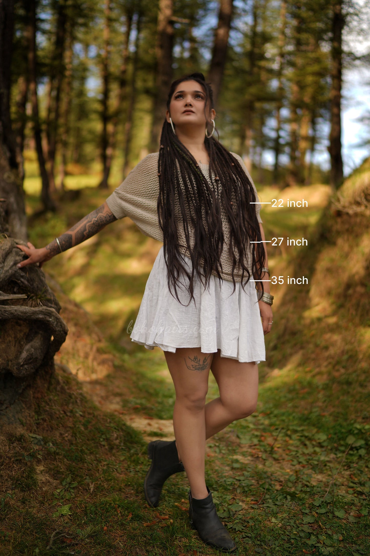 46 Medium Thickness Luxury Tail Dreadlocks