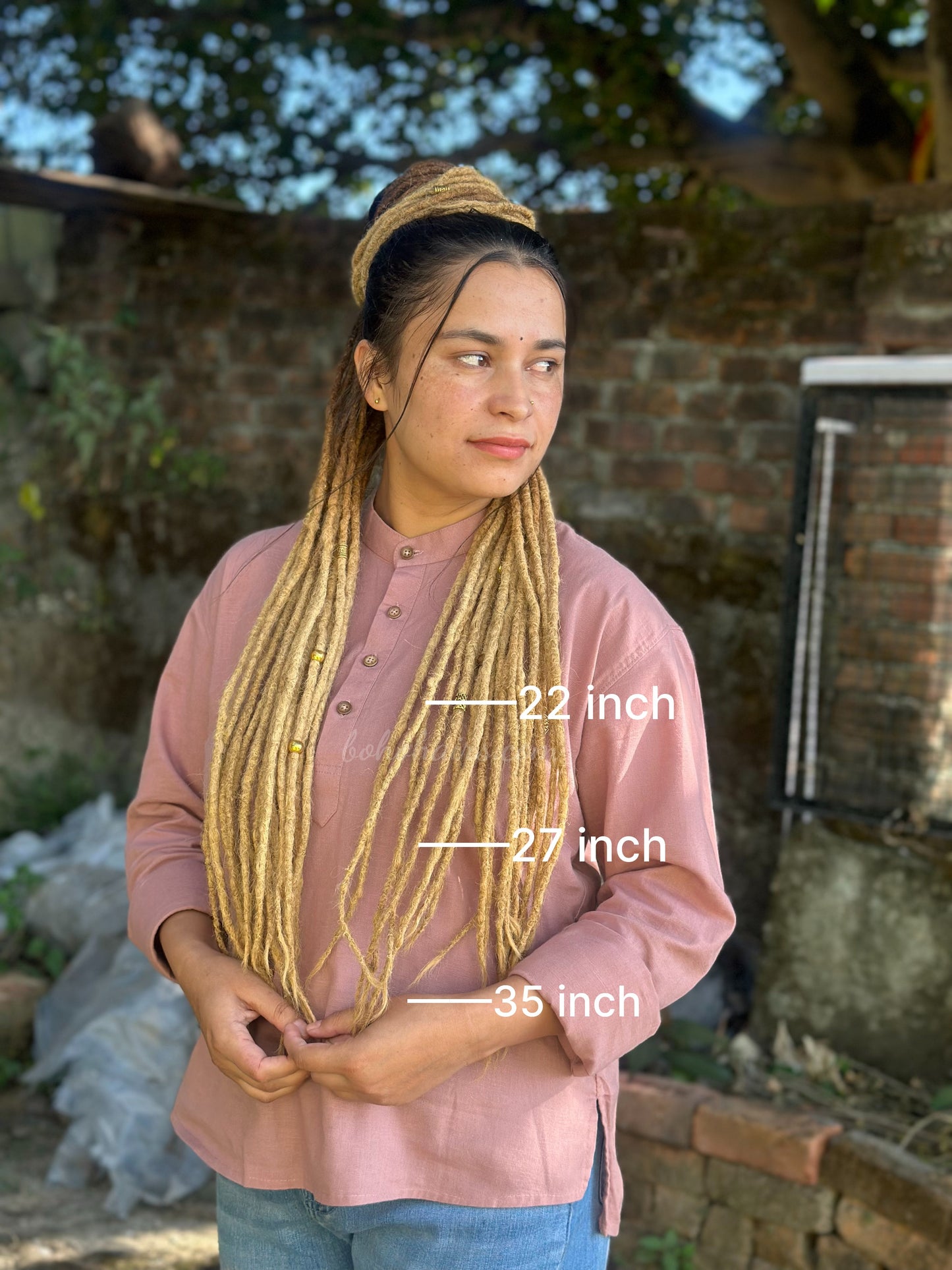 Boho Medium Thickness 46 Dreadlocks