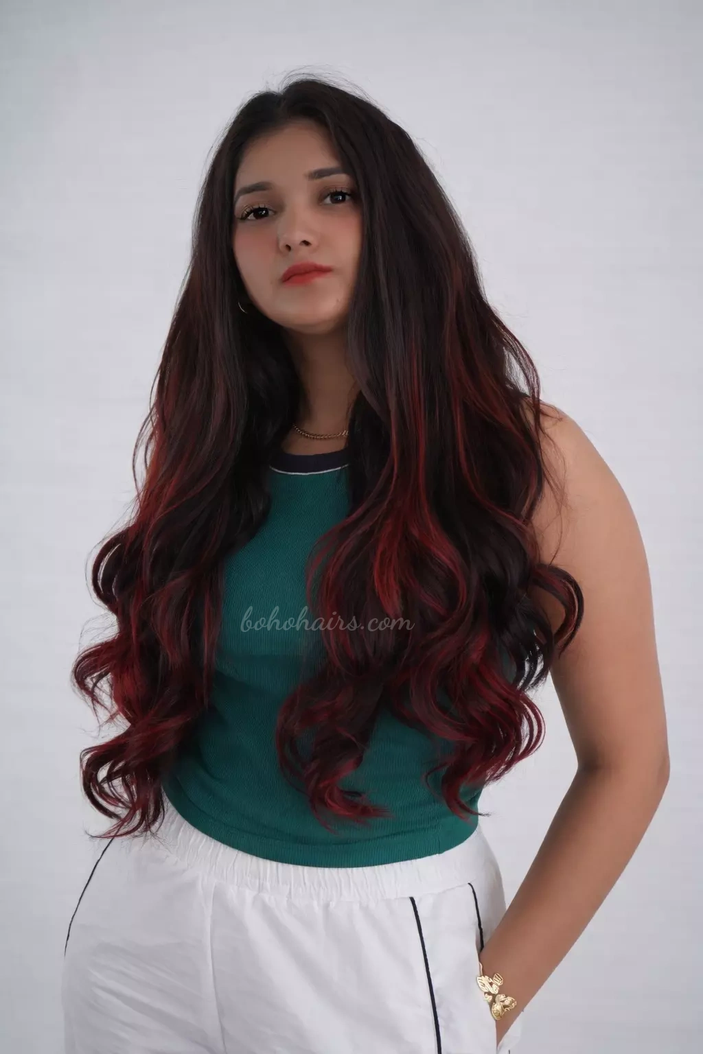 Full Colour Coverage Premium 3 weft clip-on volumizer