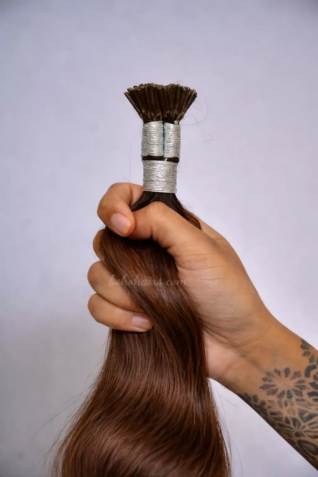 Premium Human Hair Glue Strands