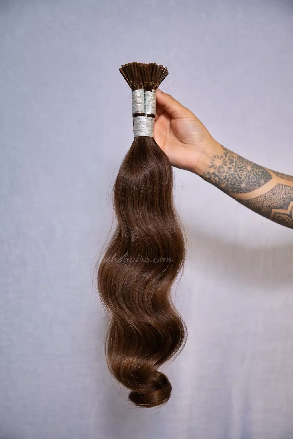 Premium Human Hair Glue Strands