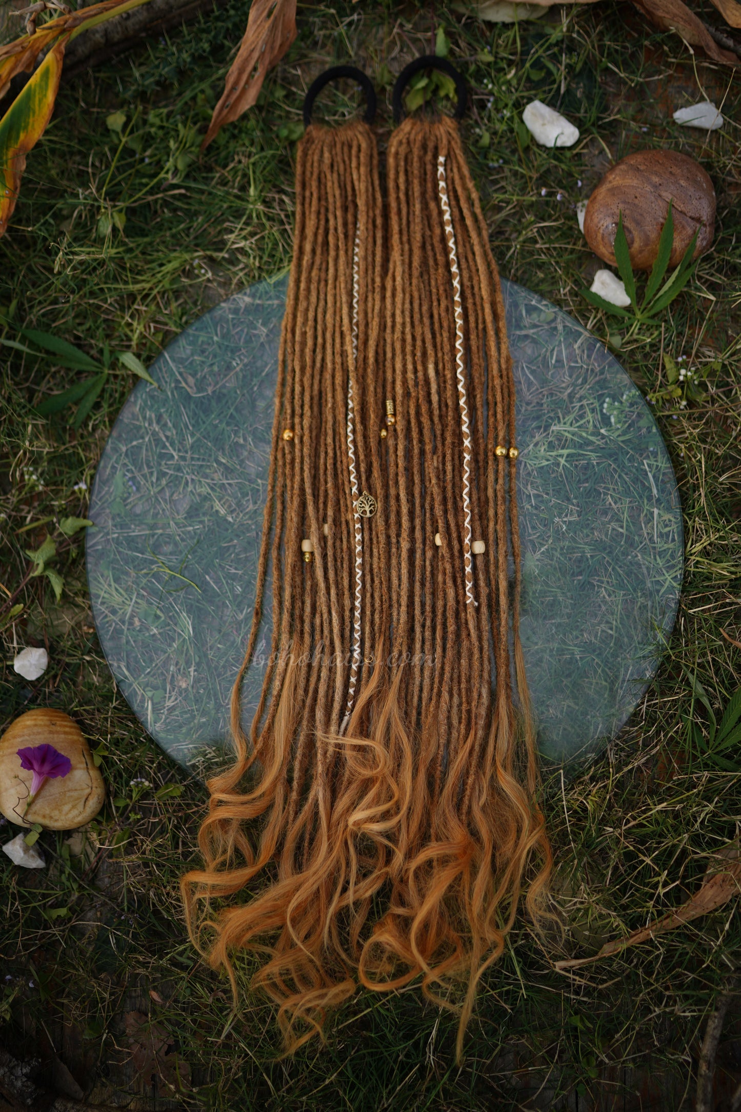 Boho Micro 50 Dreadlocks Open Hair on Tail