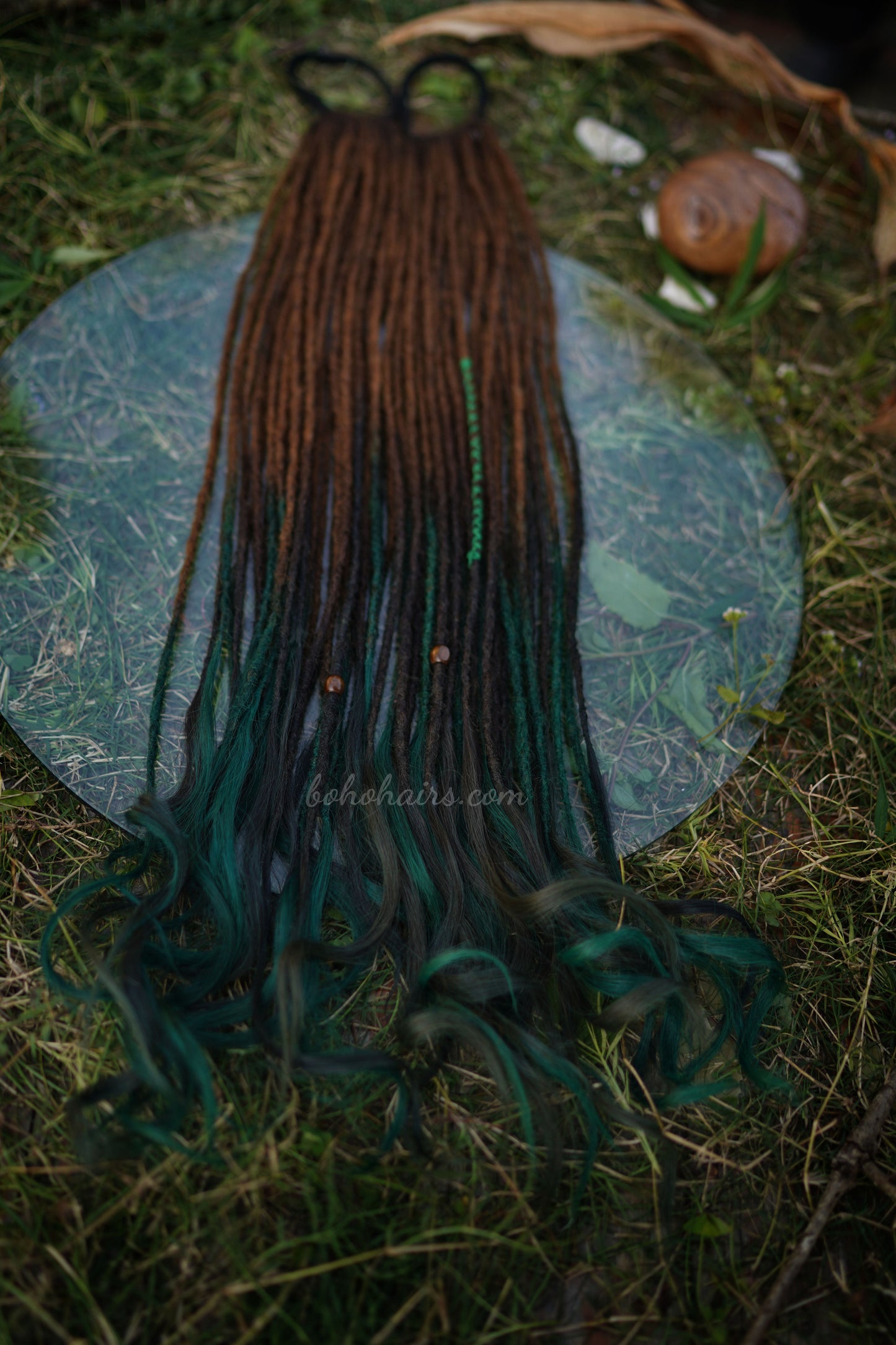 Boho Micro 50 Dreadlocks Open Hair on Tail