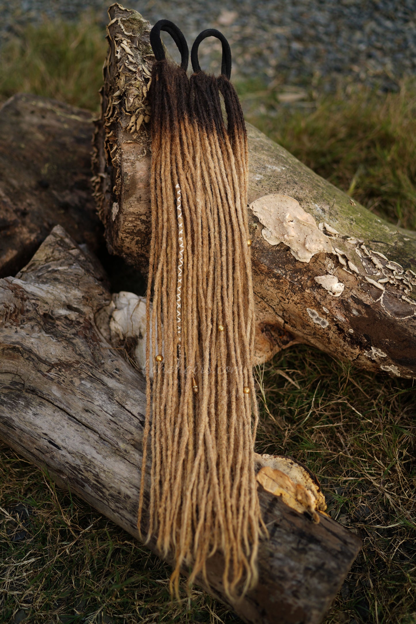 Human Hair Dreadlock Extensions – 50 Handmade Micro Removable Temporary Dreadlocks (No Hair Locking, Reusable)