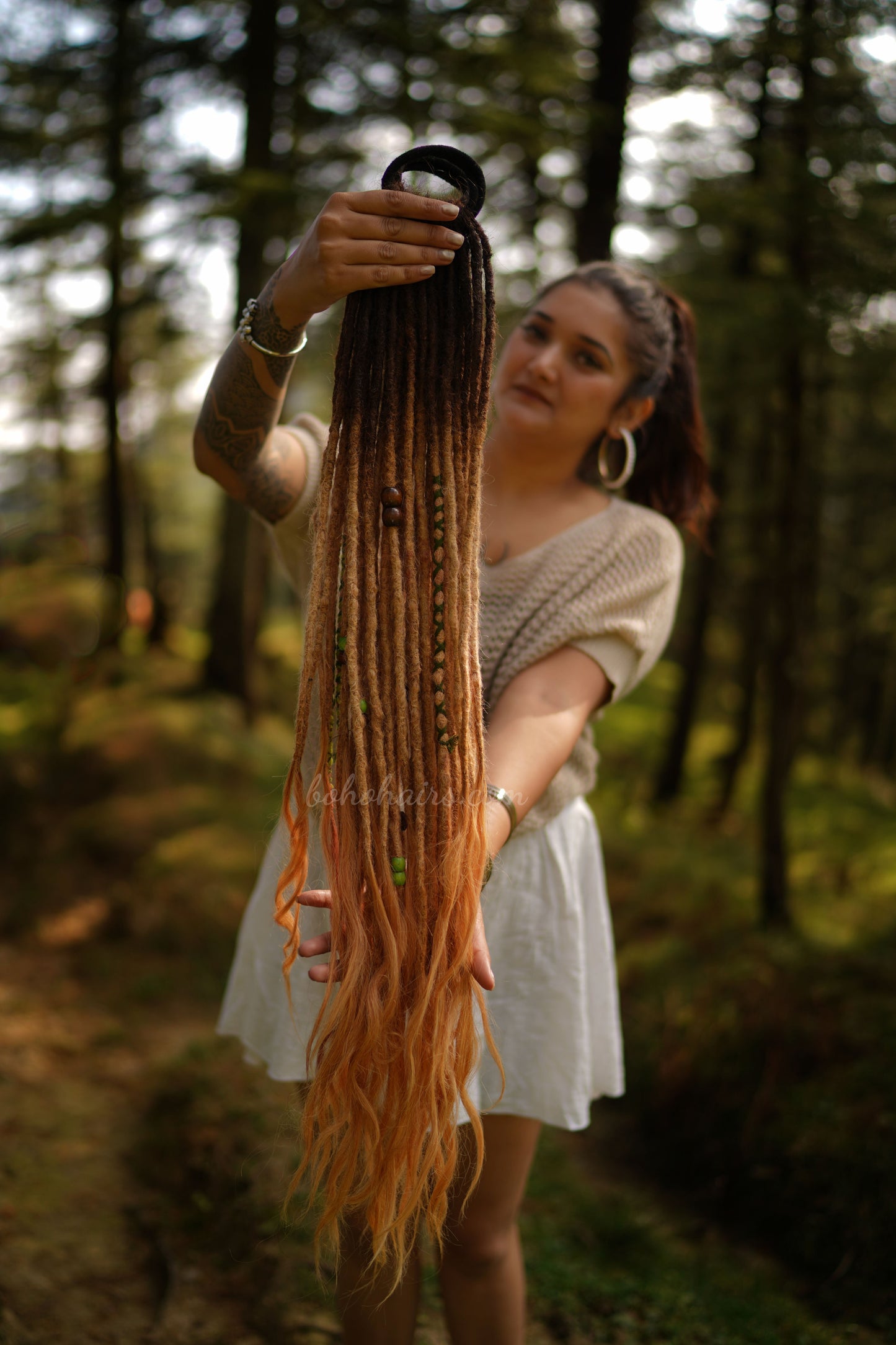 46 Medium Thickness Luxury Tail Dreadlocks