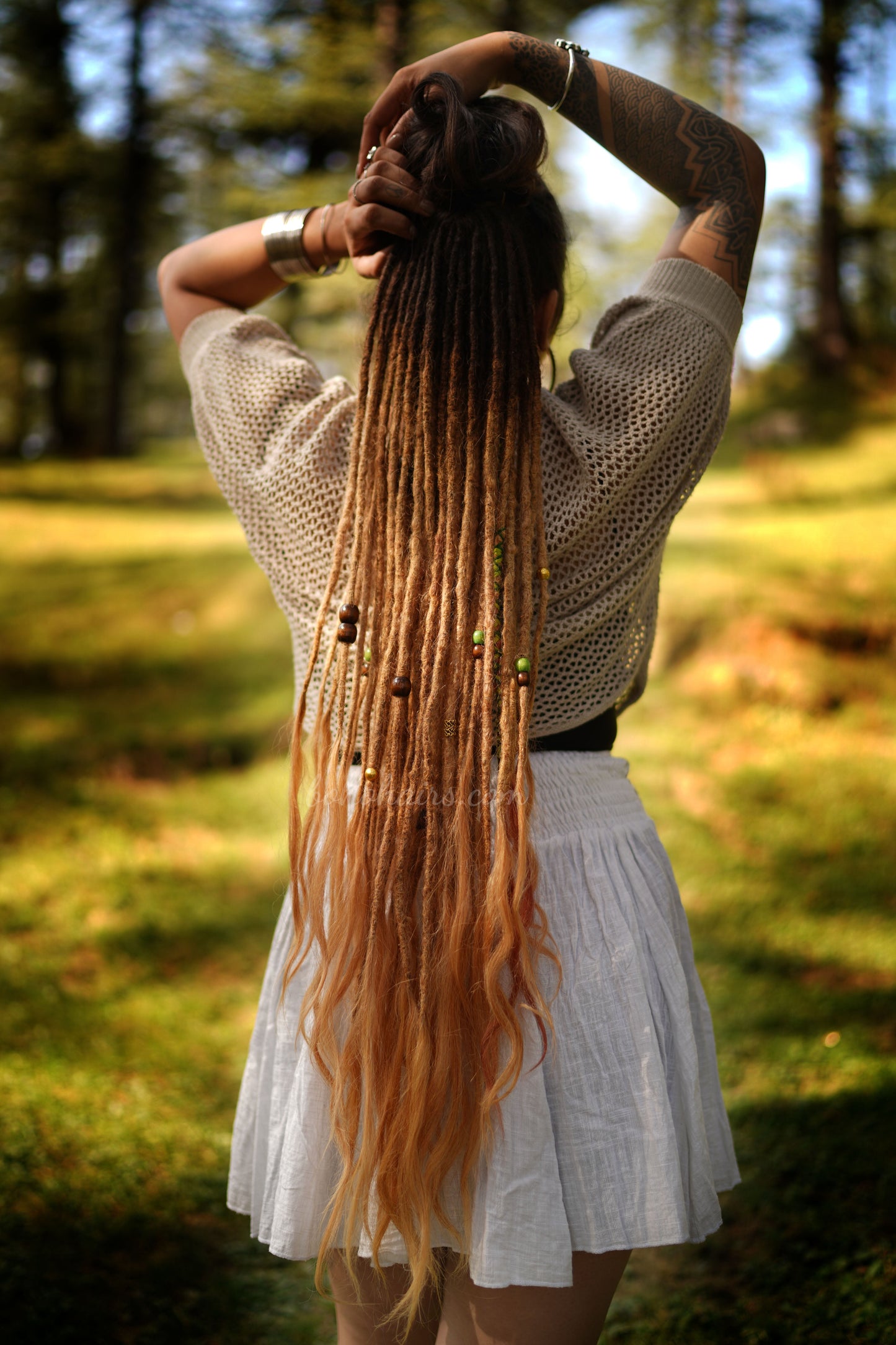 46 Medium Thickness Luxury Tail Dreadlocks