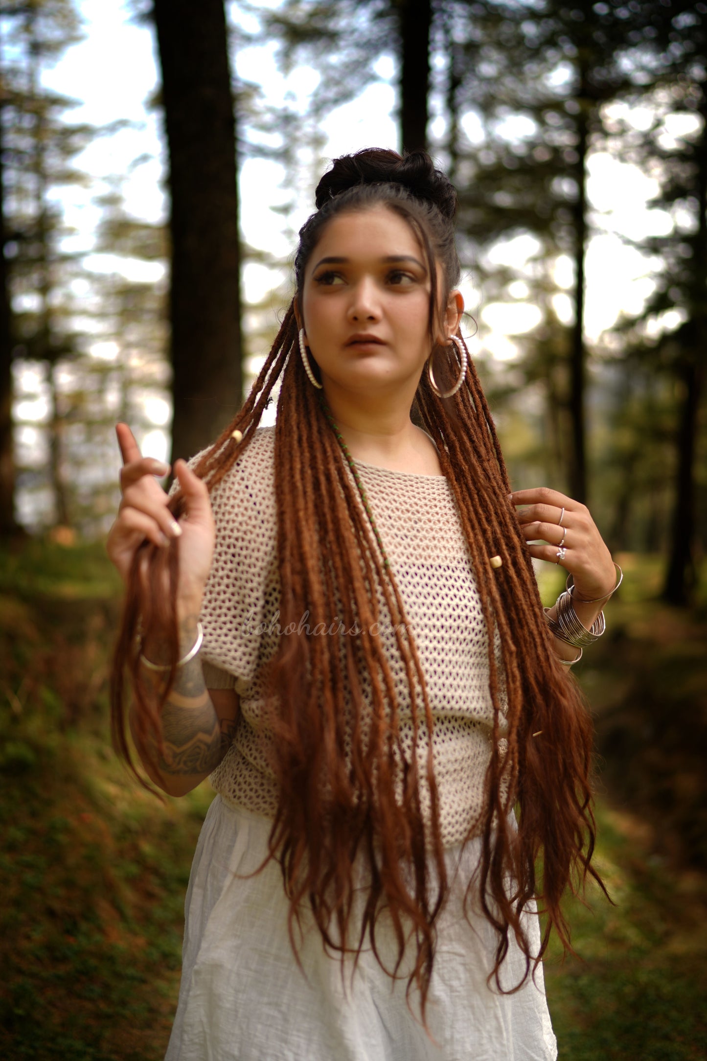 46 Medium Thickness Luxury Tail Dreadlocks