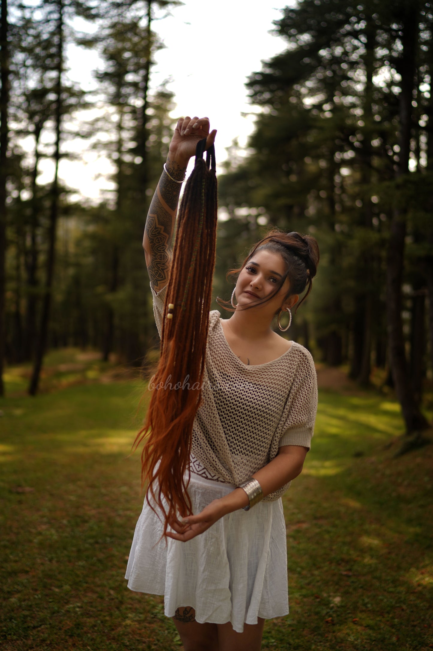46 Medium Thickness Luxury Tail Dreadlocks
