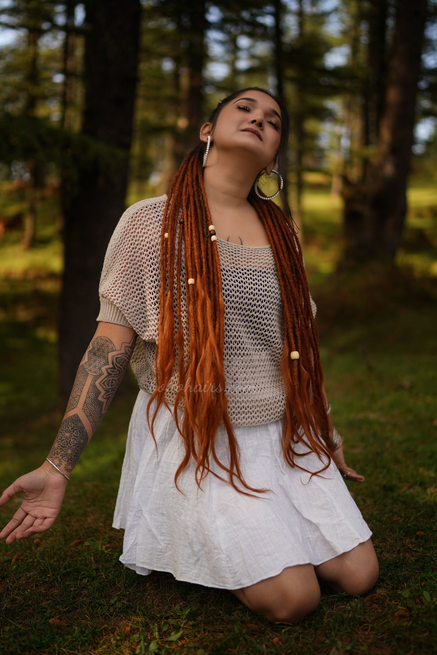 46 Medium Thickness Luxury Tail Dreadlocks