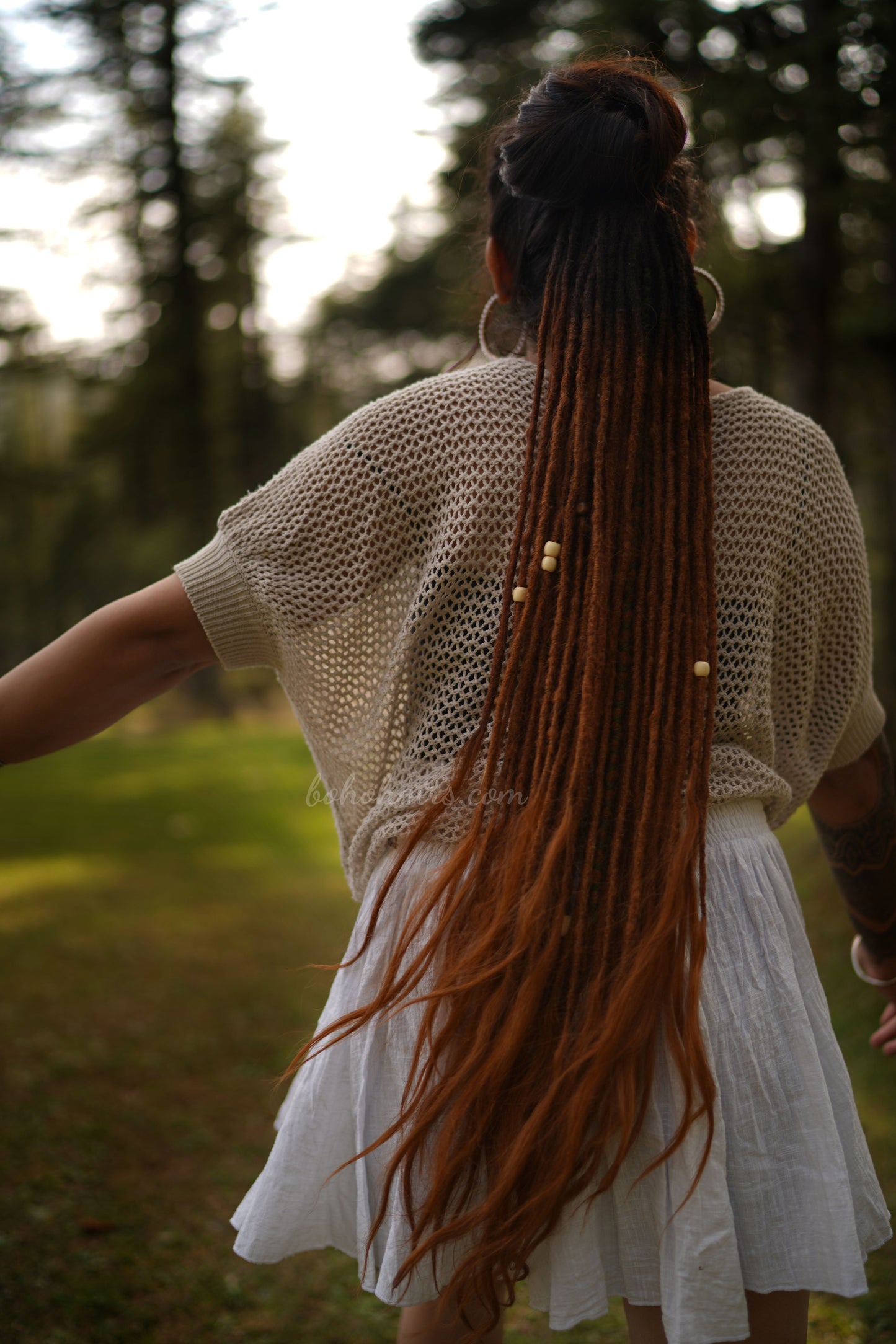46 Medium Thickness Luxury Tail Dreadlocks