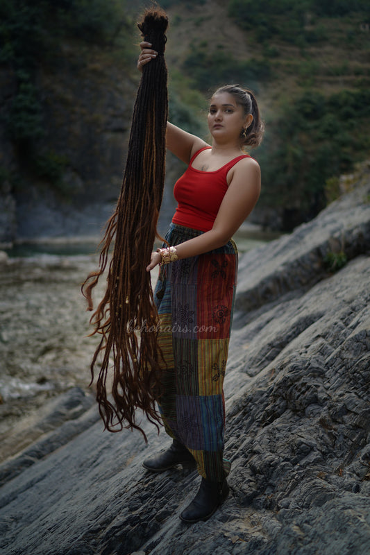 Earth Touch Long Dreadlock Extensions, Open Hair Tail