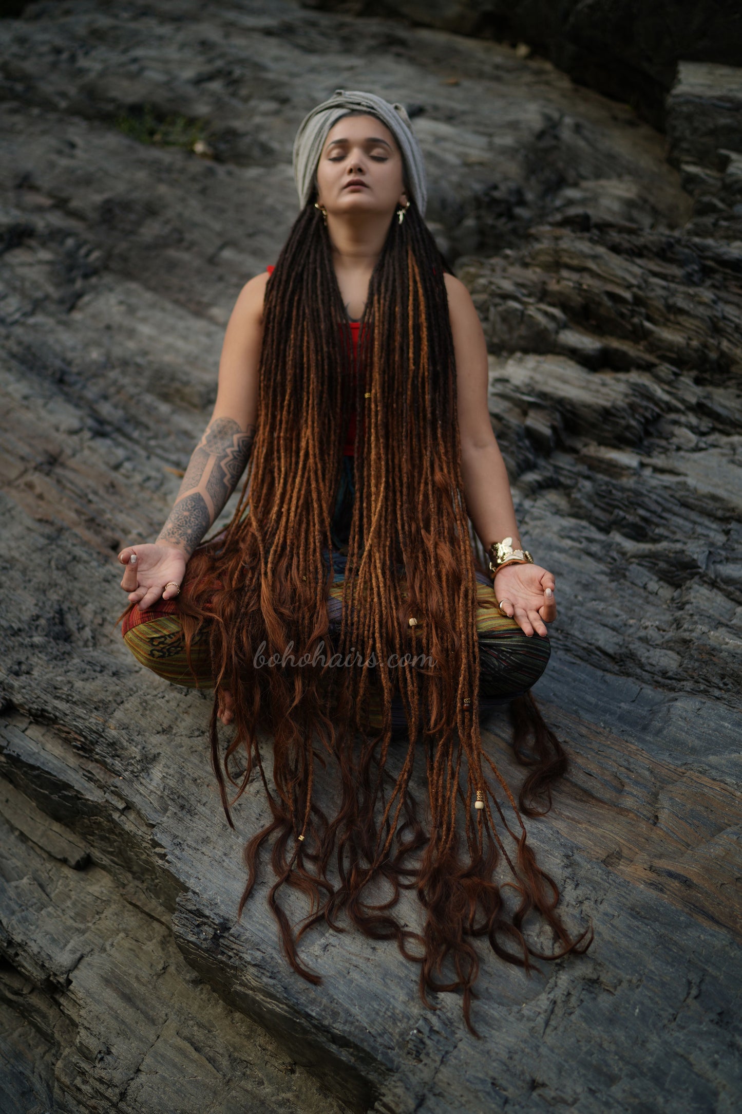 Earth Touch Long Dreadlock Extensions, Open Hair Tail