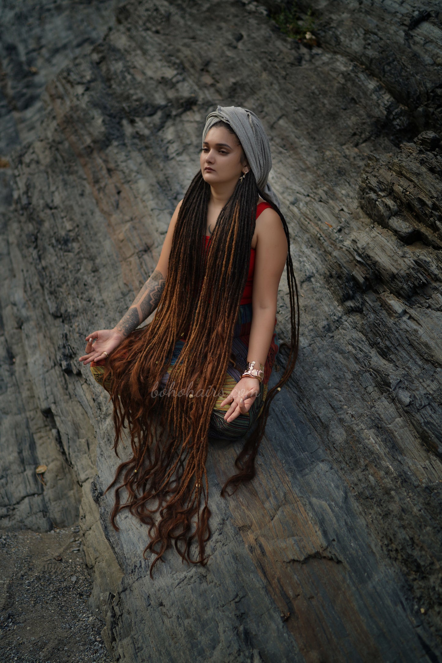 Earth Touch Long Dreadlock Extensions, Open Hair Tail