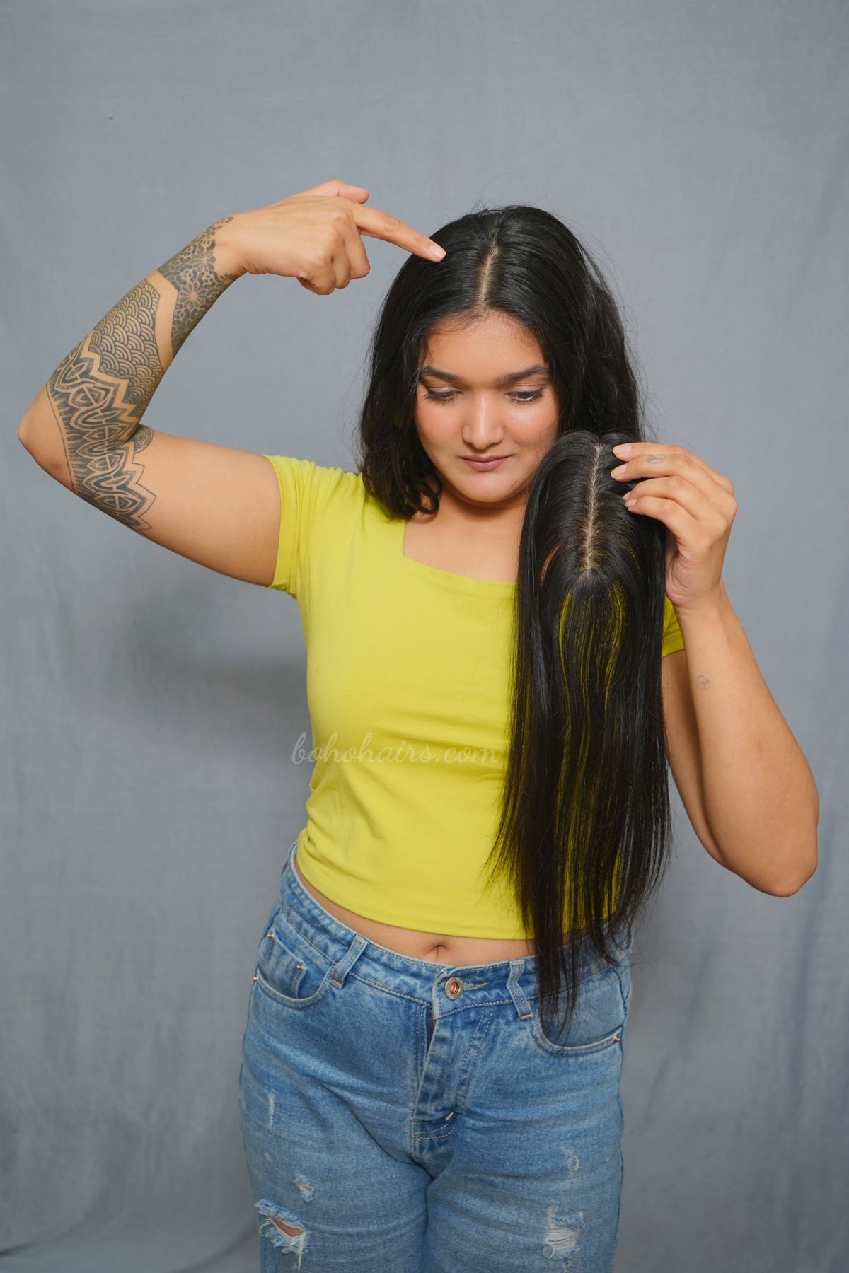 Scalp Line Topper Silk Base-1.5*5