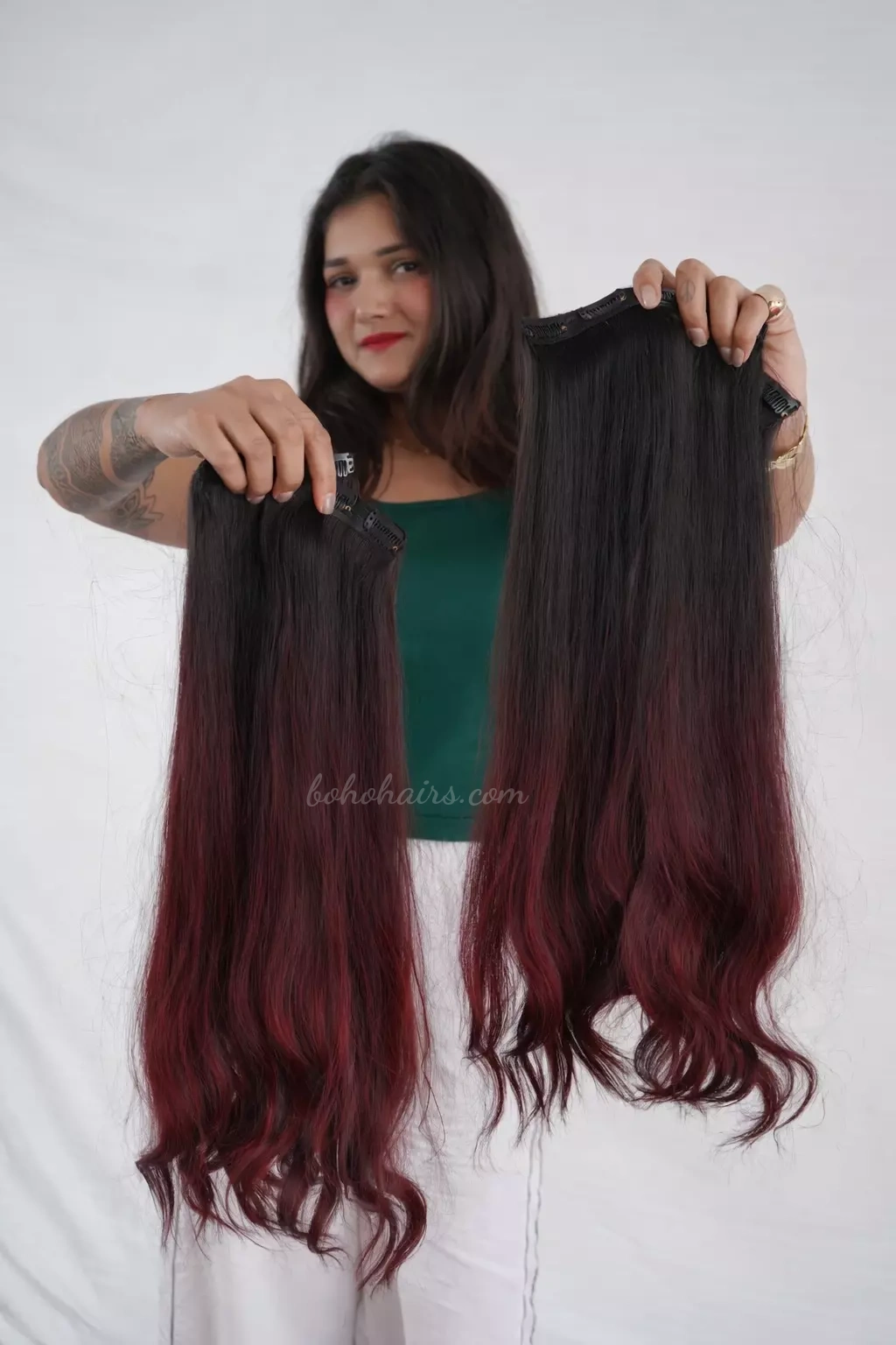 Full Colour Coverage Premium 3 weft clip-on volumizer