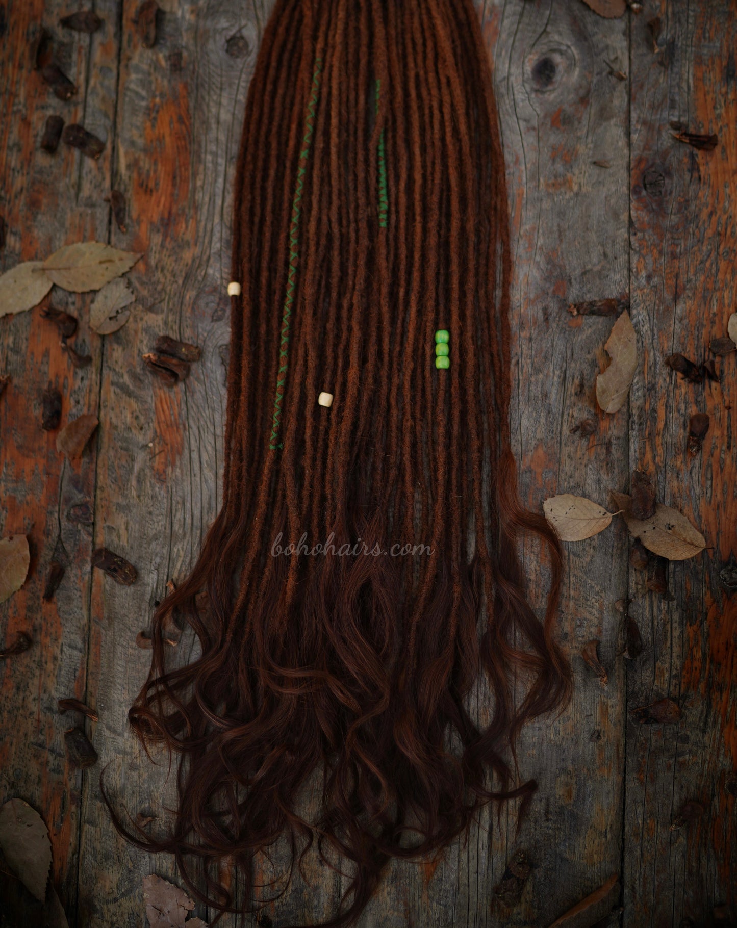 60 Dreadlocks with Open Hair Tail