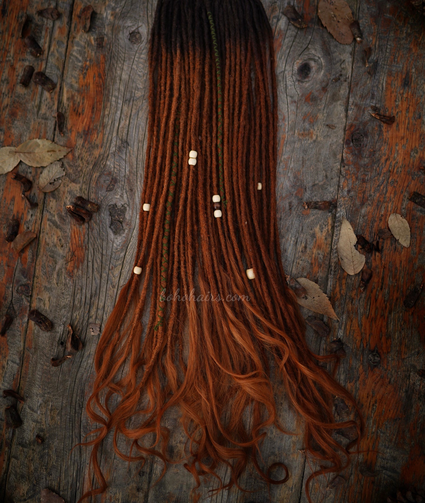 60 Dreadlocks with Open Hair Tail