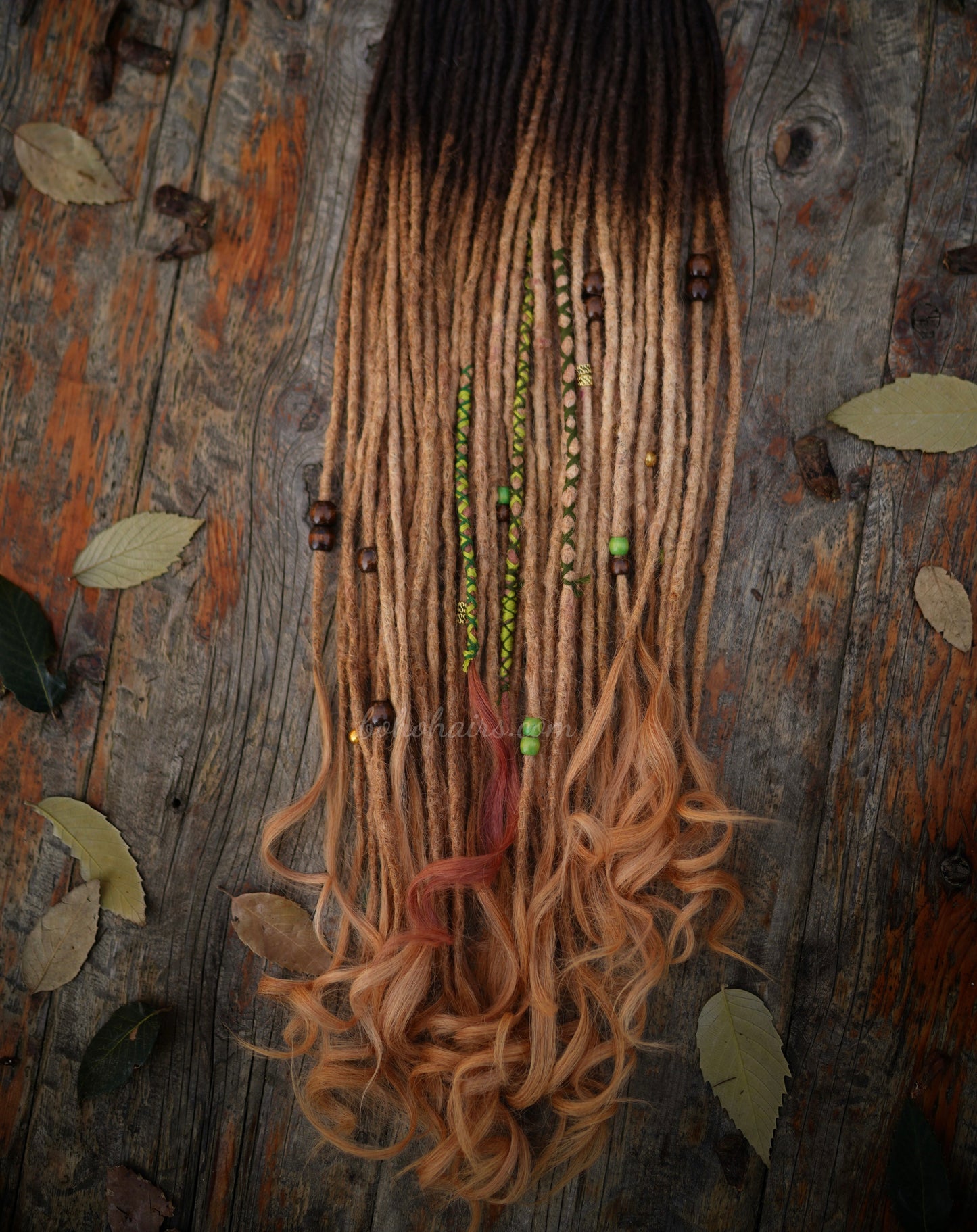 60 Dreadlocks with Open Hair Tail