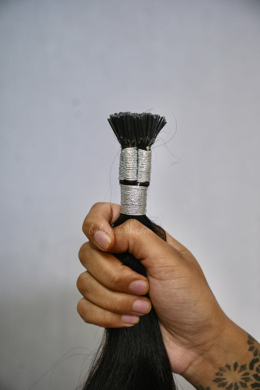 Premium Human Hair Glue Strands