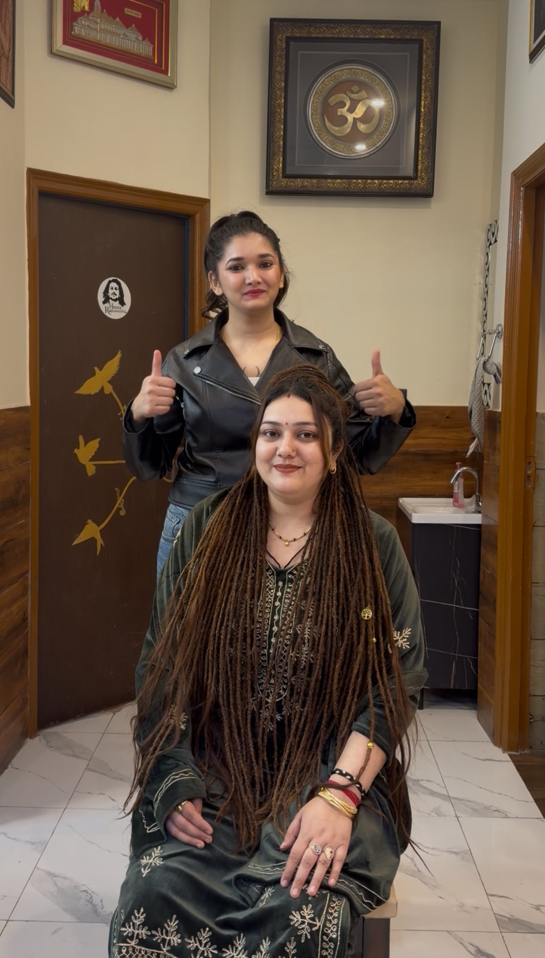 Human Hair Dreadlock Extensions – 50 Handmade Micro Removable Temporary Dreadlocks (No Hair Locking, Reusable)