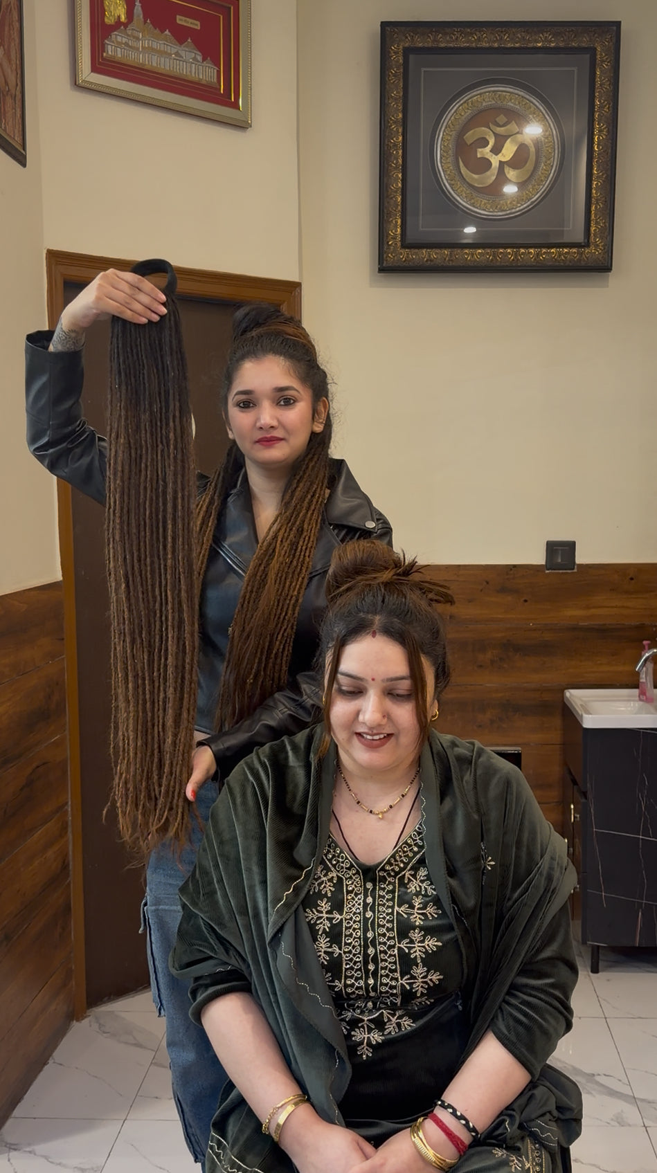 Human Hair Dreadlock Extensions – 50 Handmade Micro Removable Temporary Dreadlocks (No Hair Locking, Reusable)