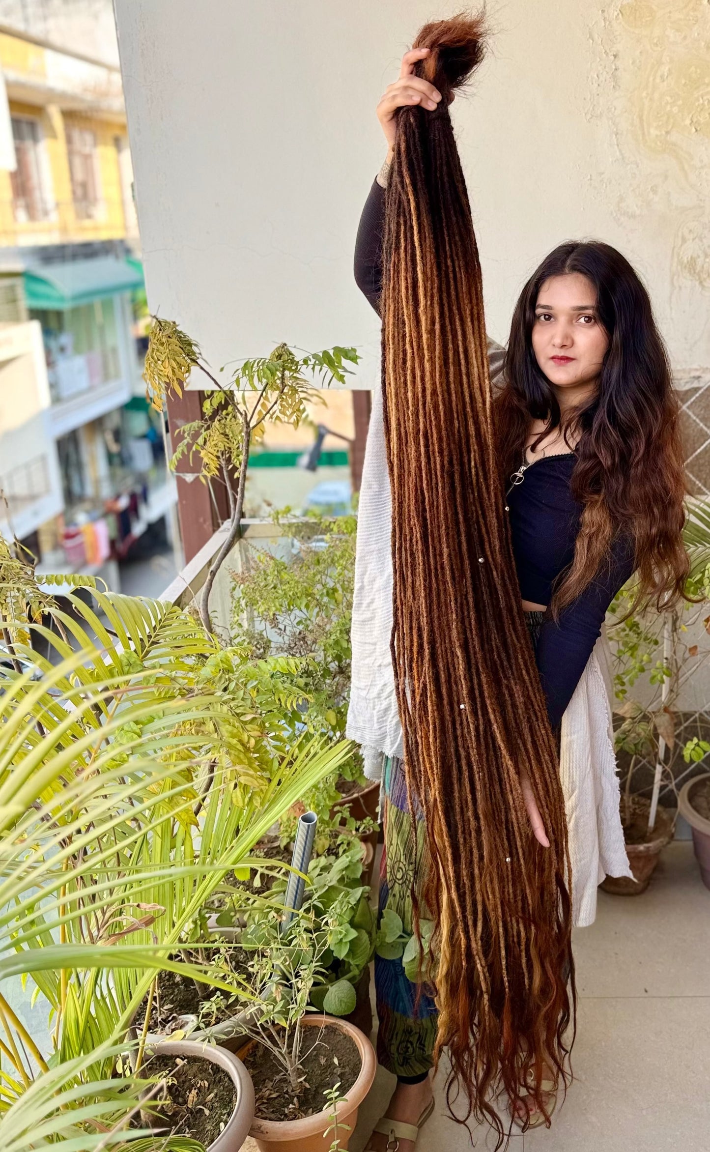 Earth Touch Long Dreadlock Extensions, Open Hair Tail