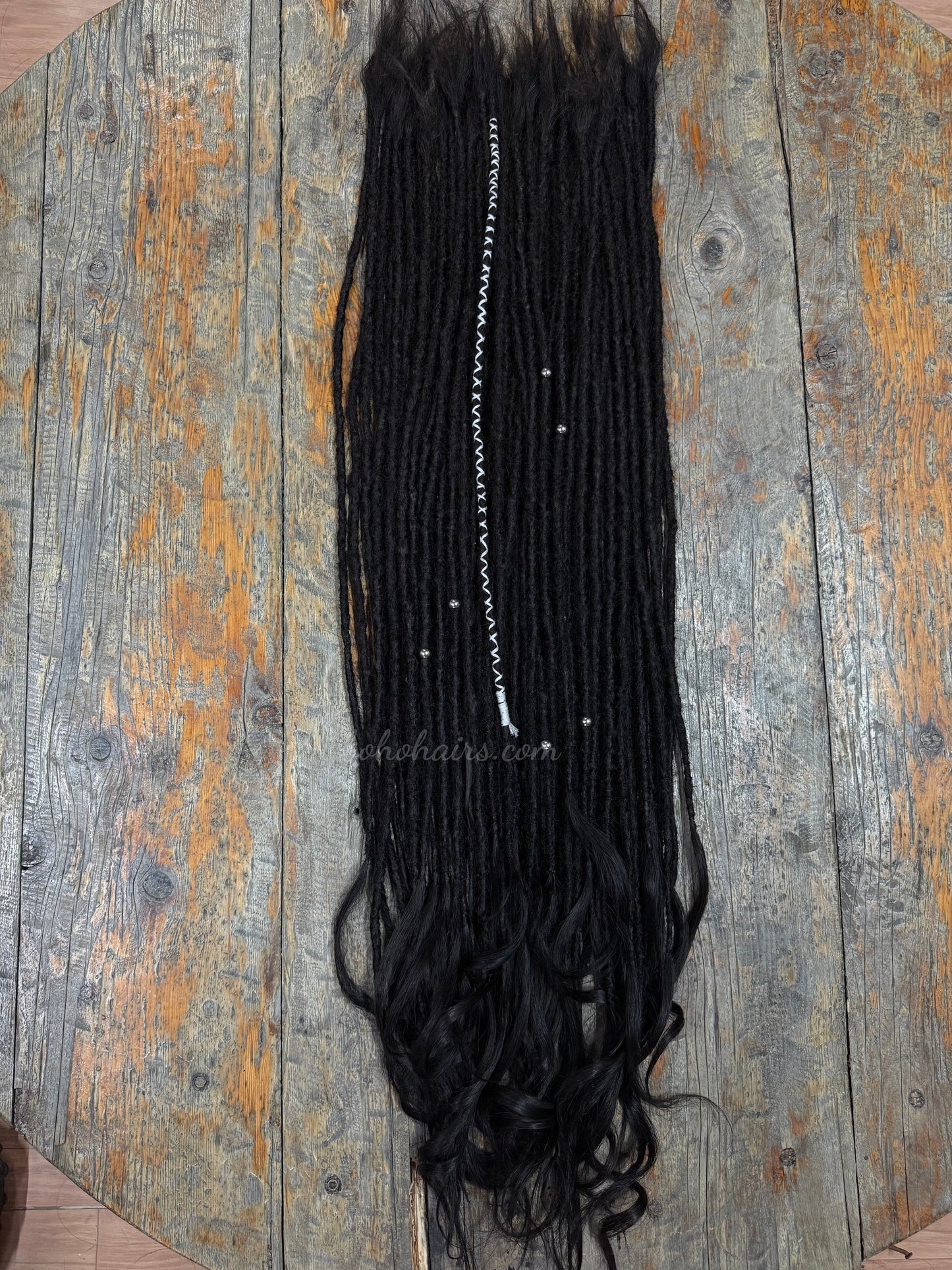 60 Dreadlocks with Open Hair Tail