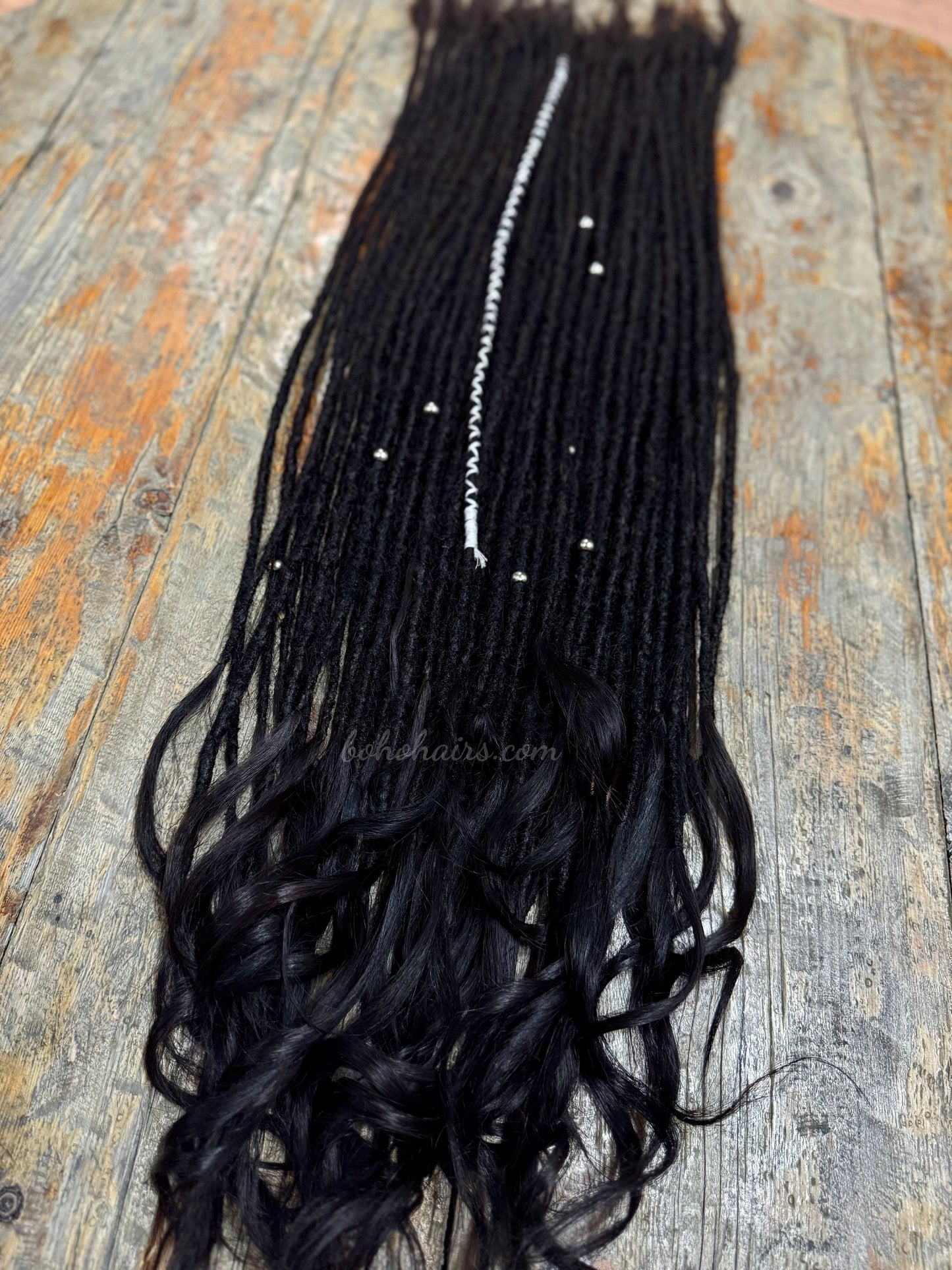 60 Dreadlocks with Open Hair Tail