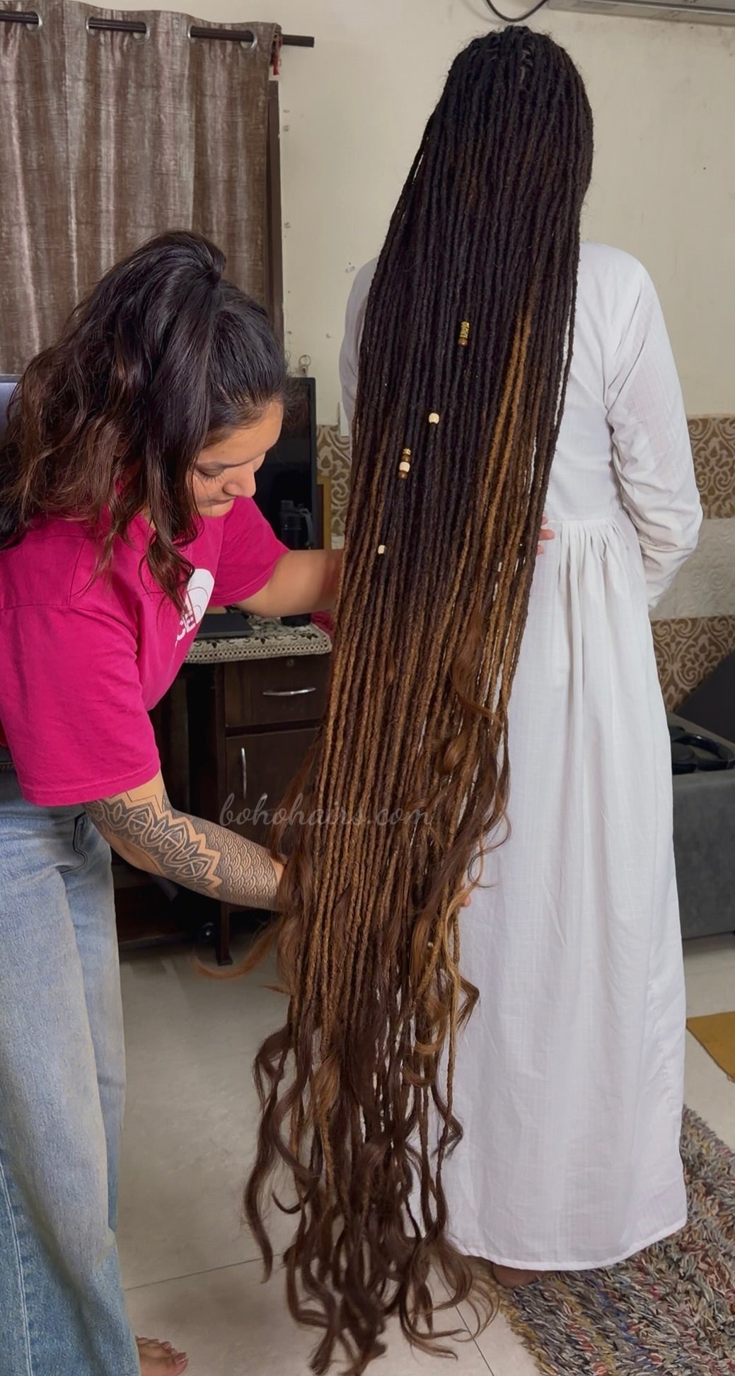 Earth Touch Long Dreadlock Extensions, Open Hair Tail