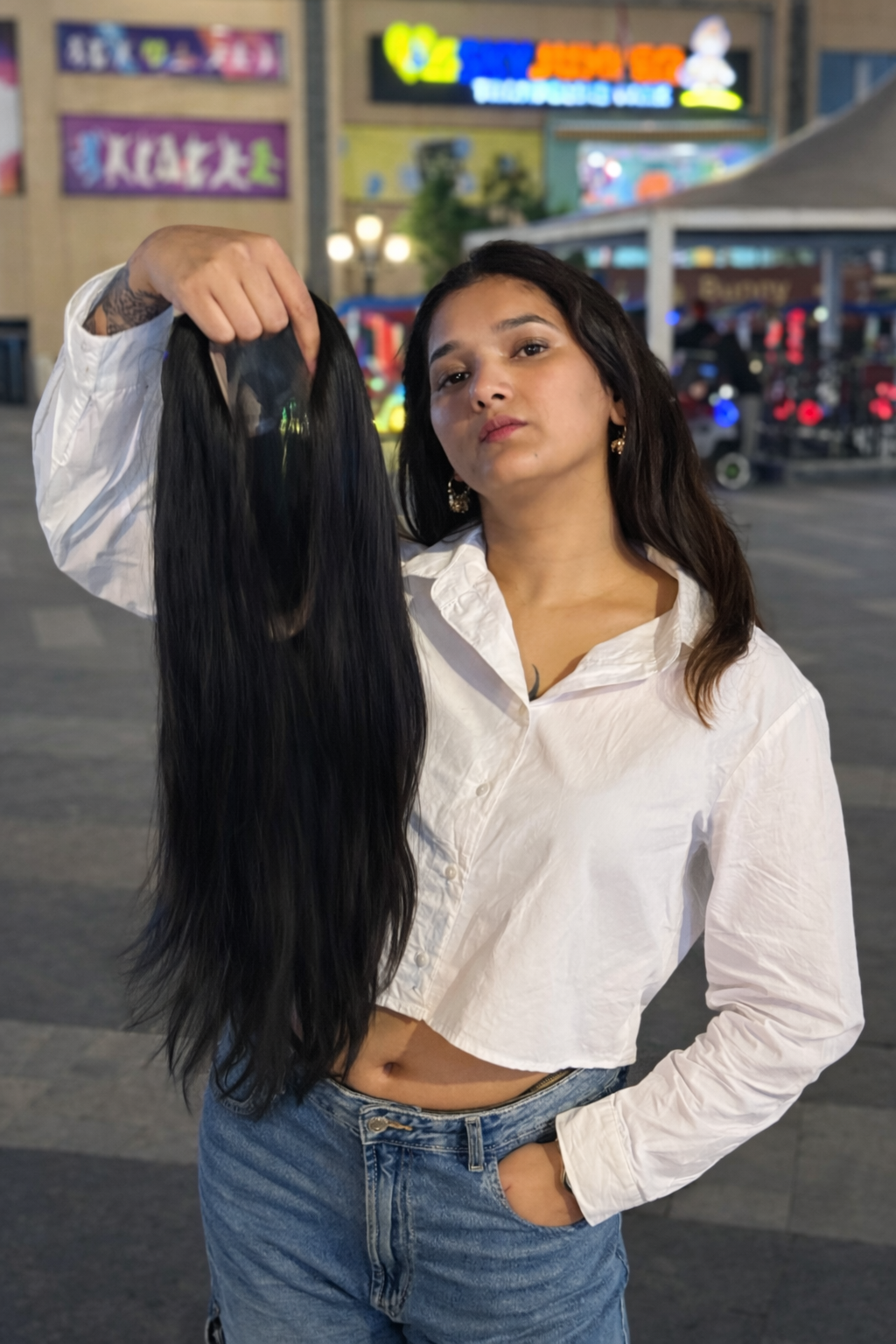 Chemo Wig – Full Lace Silk Topper Wig