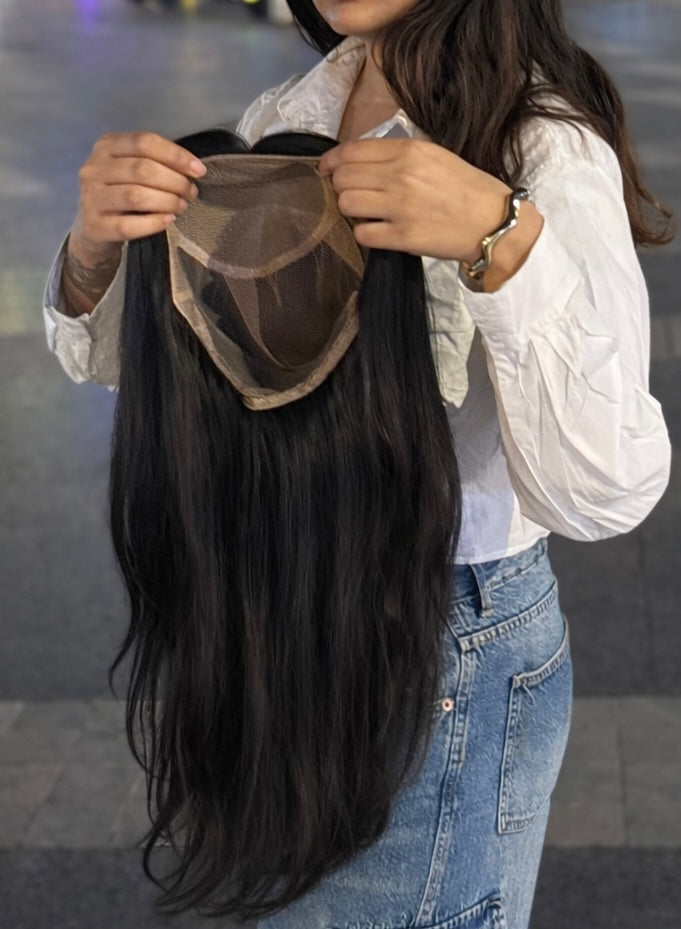 Chemo Wig – Full Lace Silk Topper Wig